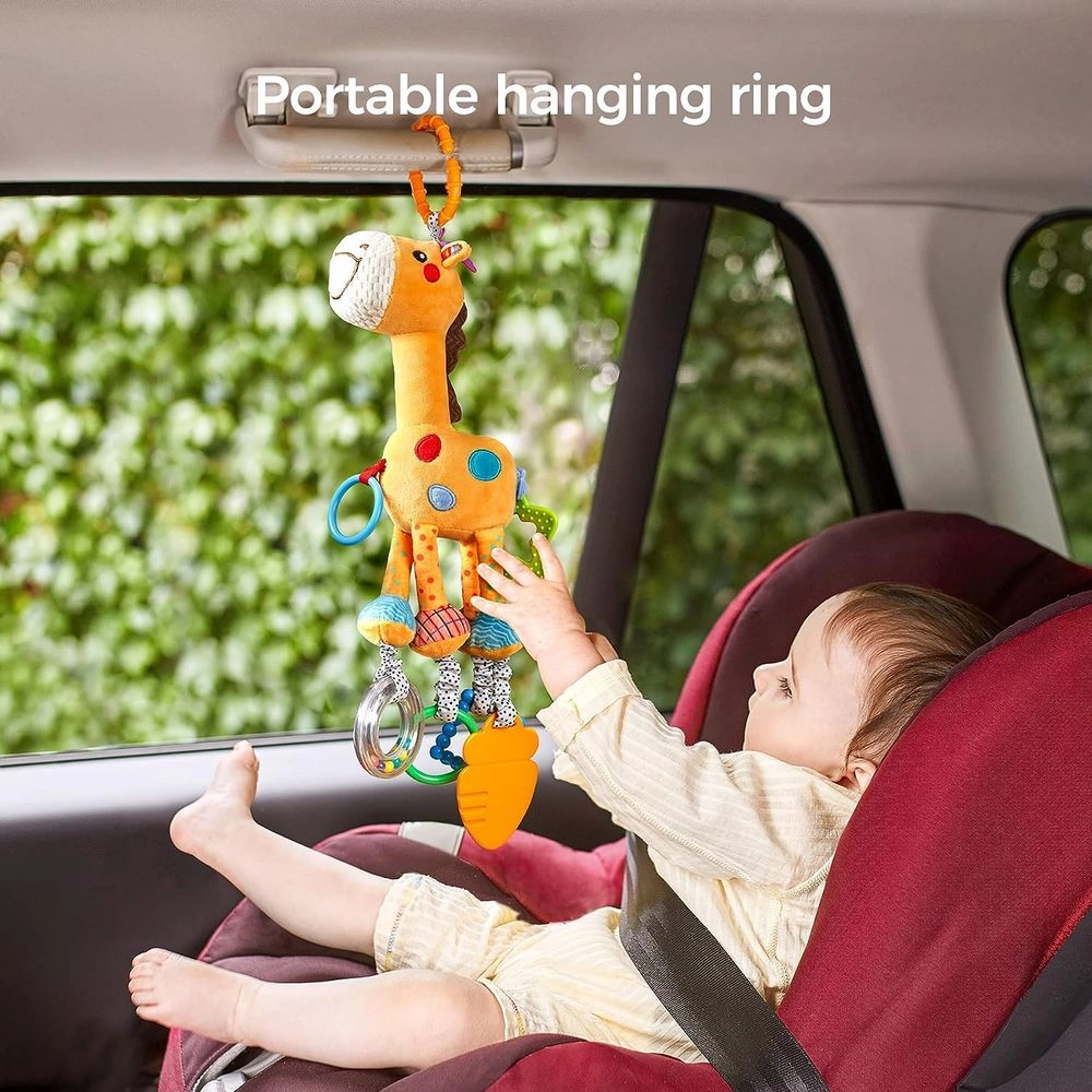 Hanging Rattle Toy - Suitable for 0 month & above Polyester Giraffe