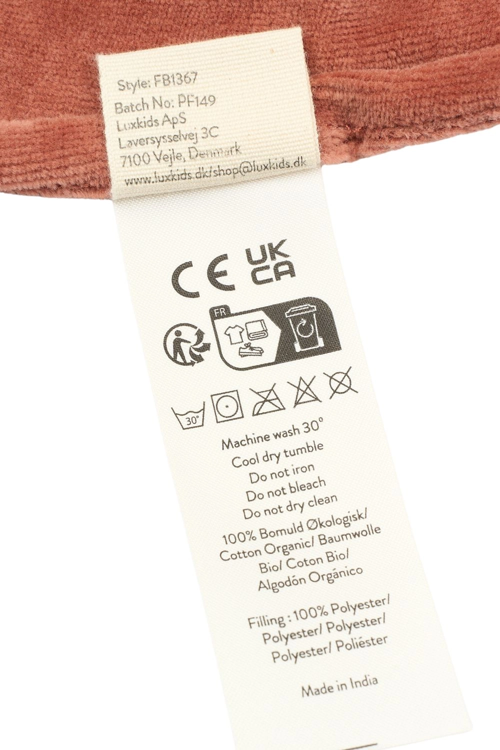 Cuddle Bear Organic Cotton 32 cm