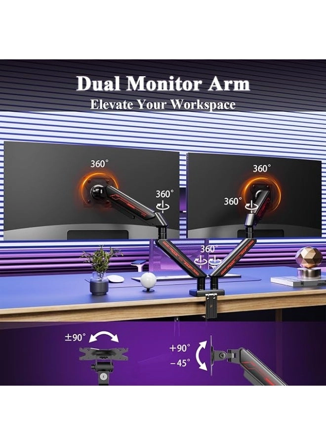 Dual Monitor Arm - Dual 13-32 Inch 75x75/100x100mm