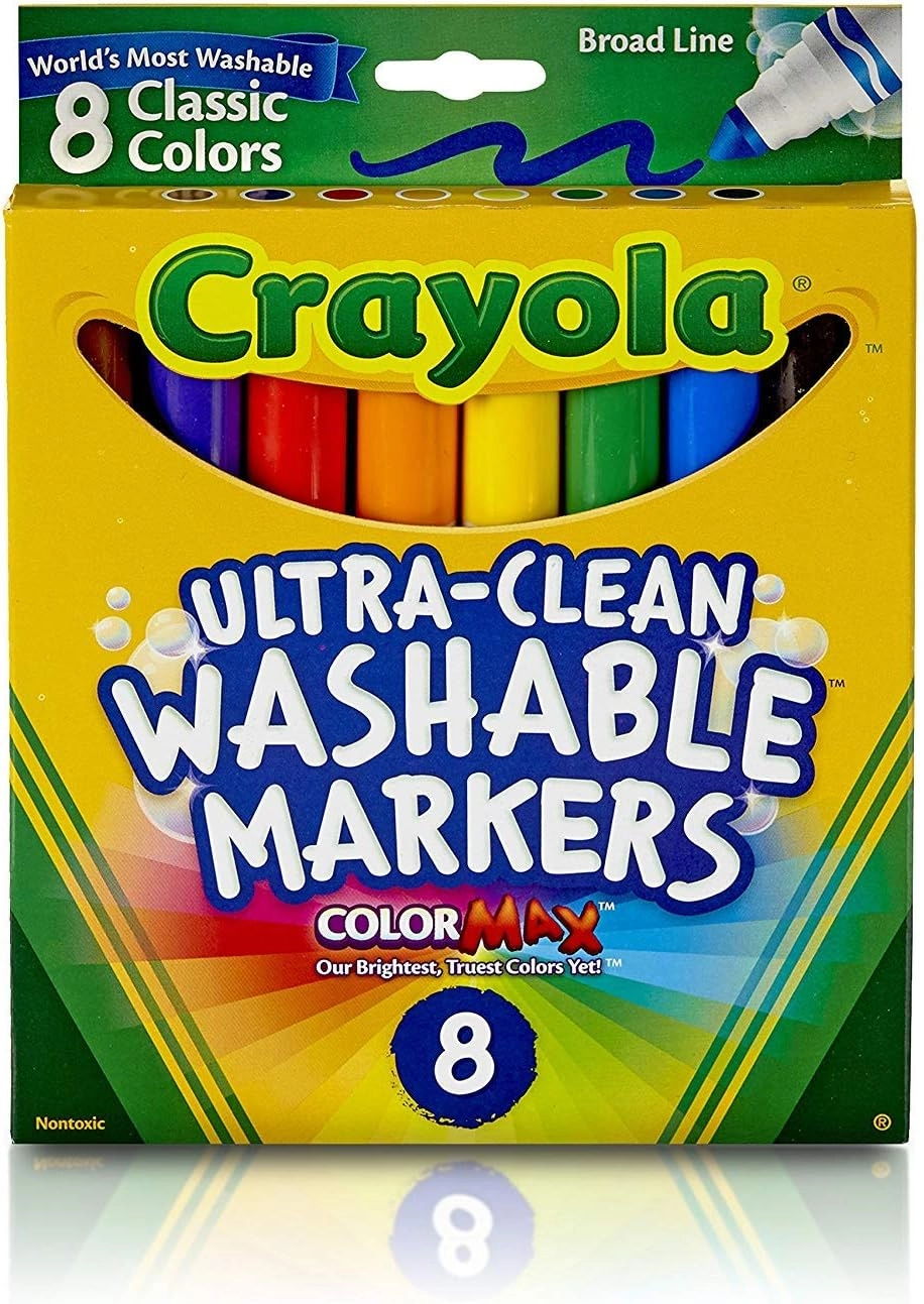 COLOR LAND CHILDRENS TOYS CENTER LLC Ultra-Clean Washable Classic Fine Line - 8 Ct. classic colors