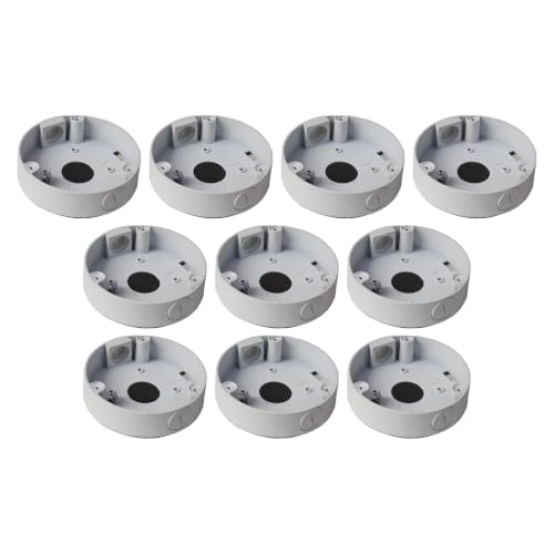 KENUCO Junction Box/Mounting Base Hik-Compatible Turret Camera DS-2CD23x2 - 10 Pack White