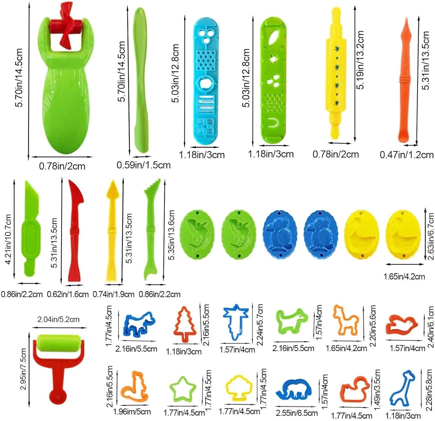 Dough Toy Set - 3+ years 3 pcs