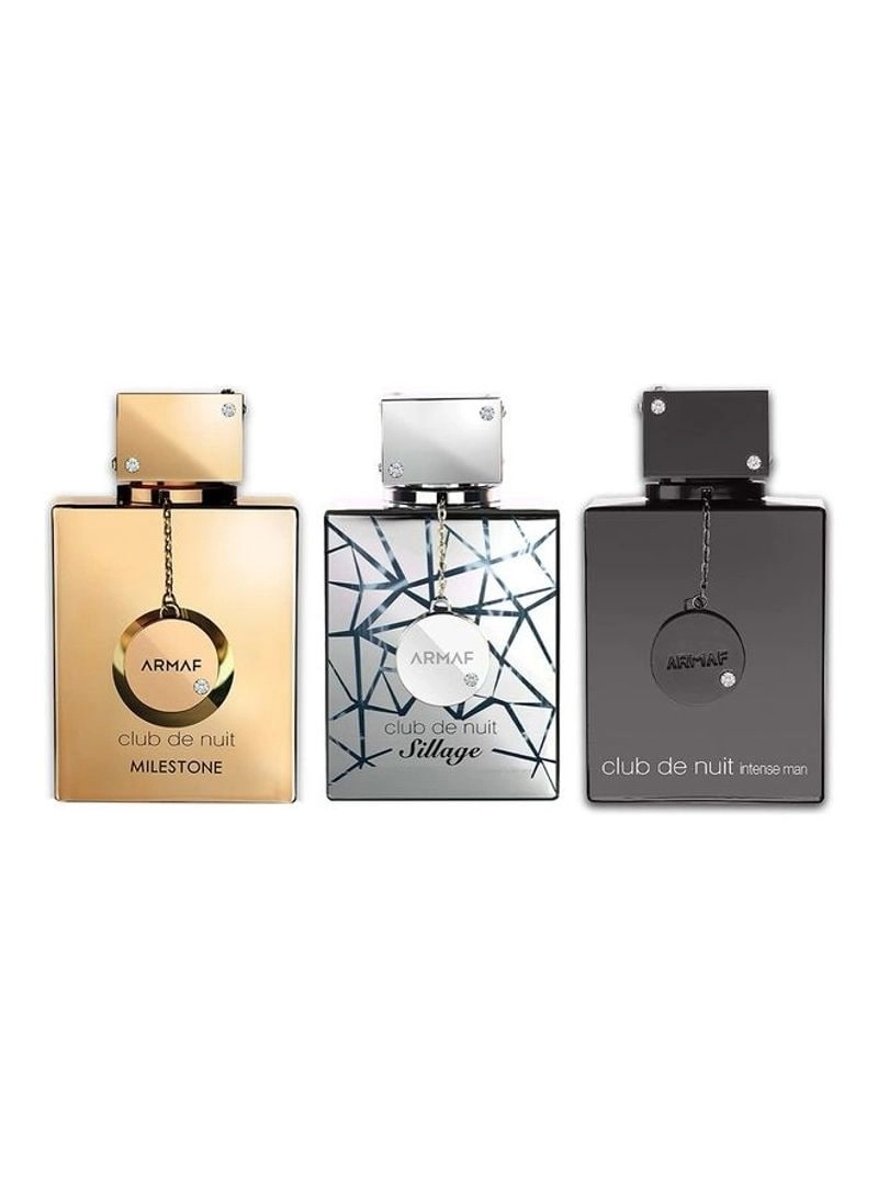 Sterling Perfumes Milestone - Eau de Parfum 30ml + Sillage - Eau de Parfum 30ml + Club De Nuit Intense Man - Eau de Parfum 30ml
