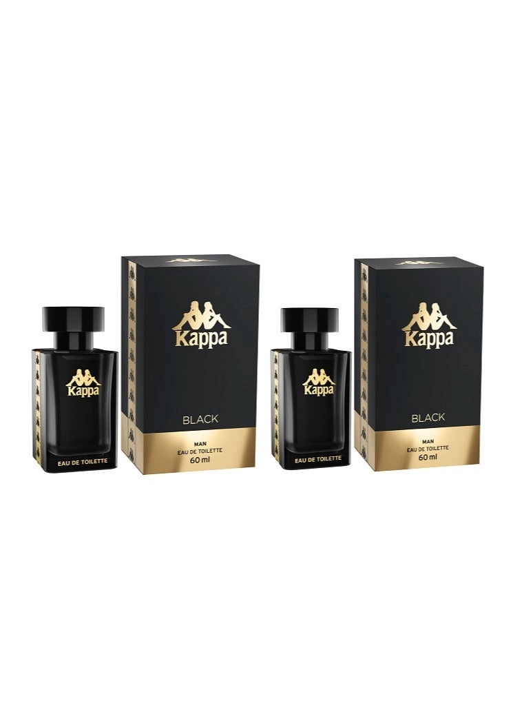 Kappa Black - Eau de Toilette 120ml 2 pcs 60ml