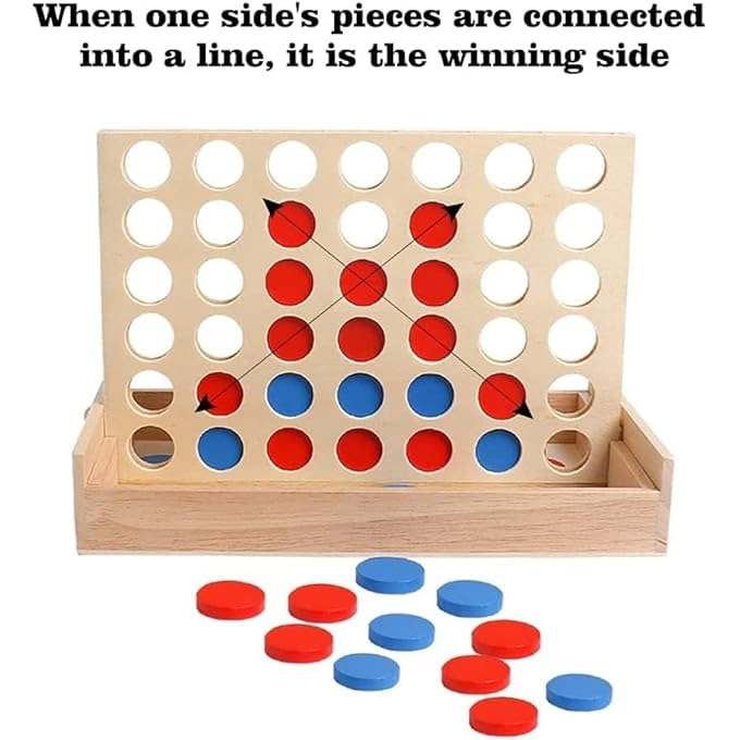 4 in A Row - Wooden Foldable