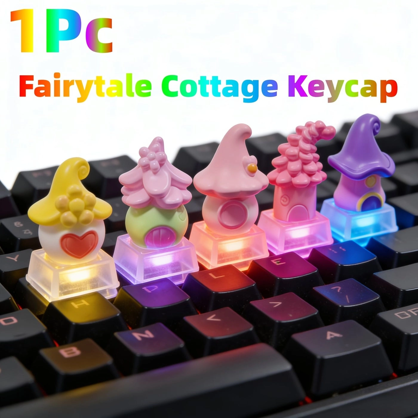 Generic Fairy Tale Cottage Resin Keycap