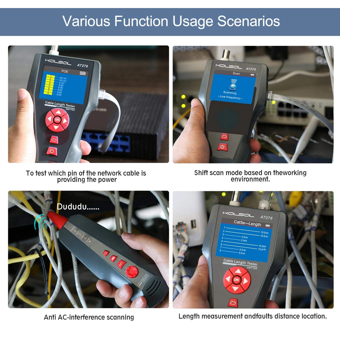 NF-8601W-A - RJ45 RJ11 BNC PING/POE