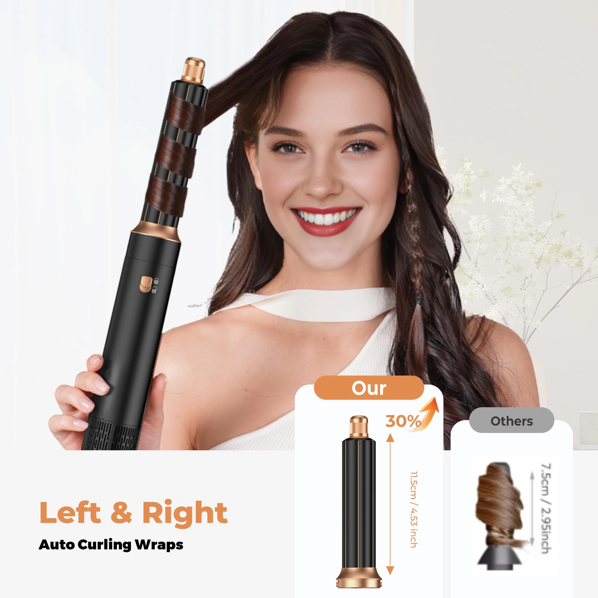 5 in 1 Hair Dryer Brush Set - Gold 700 watts