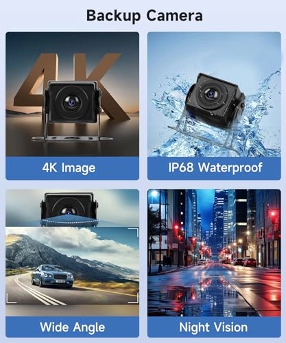 Reversing Camera - 4 Cameras + Monitor - 10.36 Inches