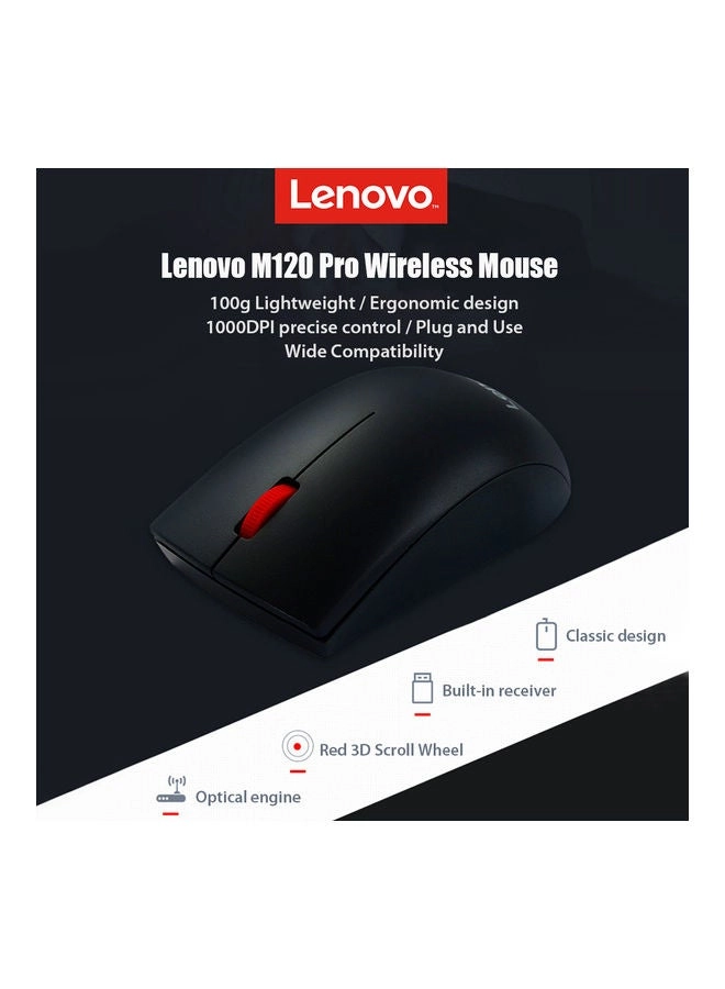 M120 Pro Fashion Office Red Dot Mouse - Wireless