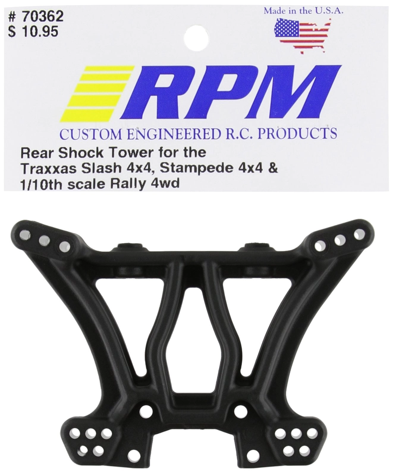 RPM Rear Shock Tower - 70362 Slash 4x4 & Stampede 4x4