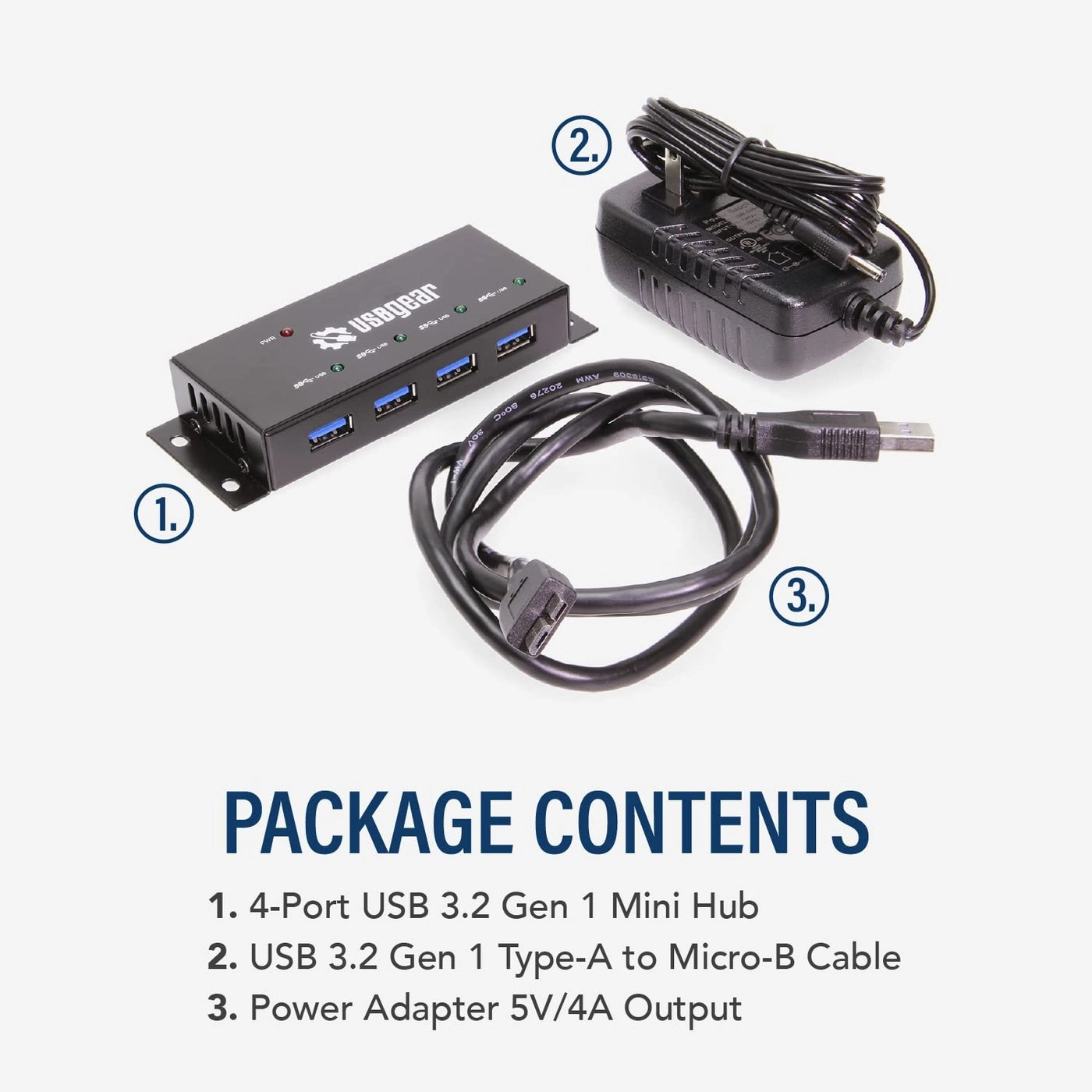 4-Port USB 3.2 Gen 1 Hub