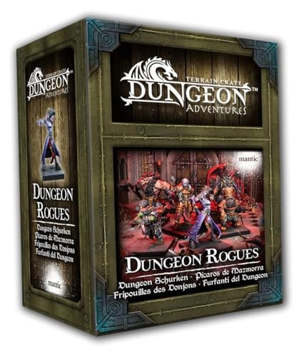 Terrain Crate Dungeon Adventures Dungeon Rogues - 6 PVC miniatures Unassembled and unpainted