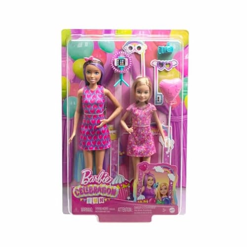 Skipper Doll + Stacie Doll - 2-Pack Pink Ages 3+