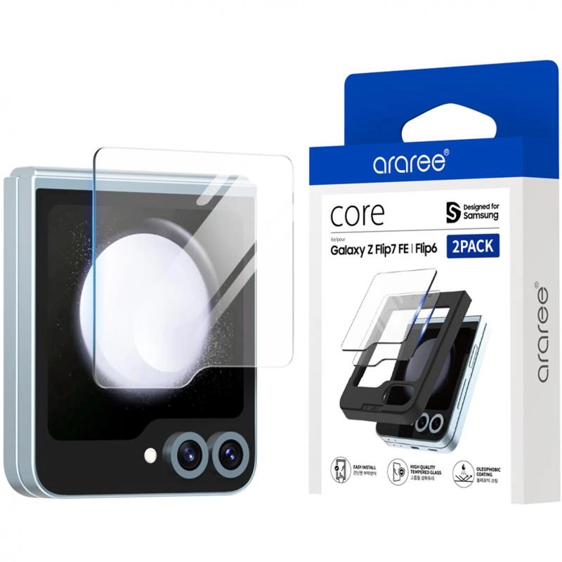 Clear Tempered Glass Screen Protector for Samsung Galaxy S23 FE 5G (2-Pack)