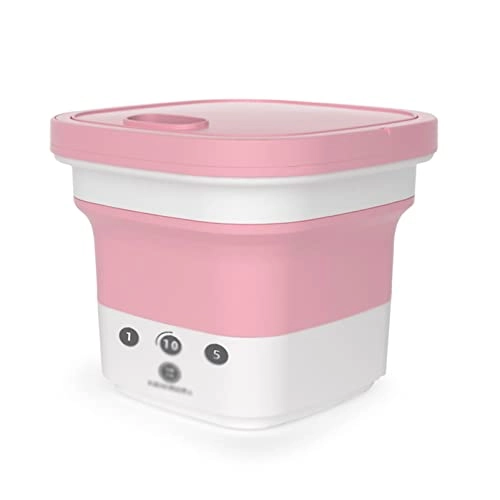 Portable Washing Machine, Foldable Small Washing Machine Mini Portable Washing Machine with Drain Basket Easy to Use for Apartment Laundry Camping Rv Travel