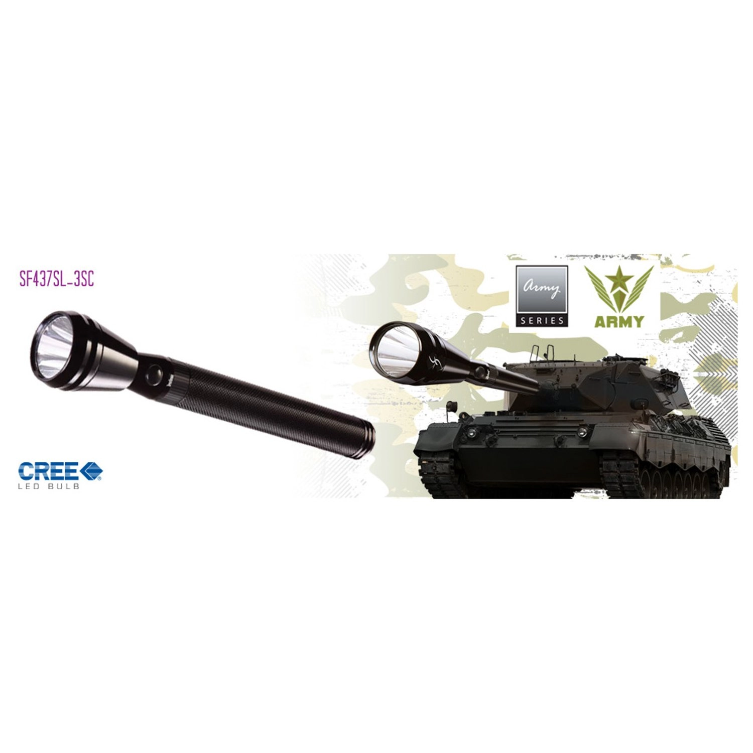 SF437SL-3SC - Rechargeable 1300m Range CREE LED