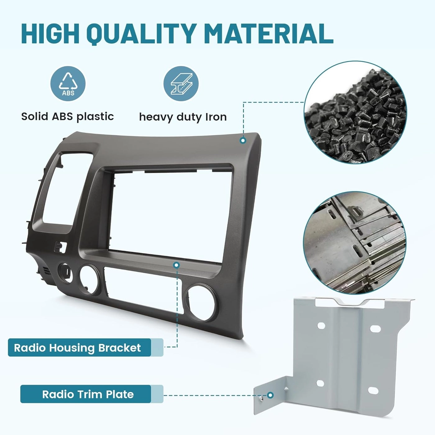 Double DIN Radio Dash Kit - Honda Civic 2006-2011