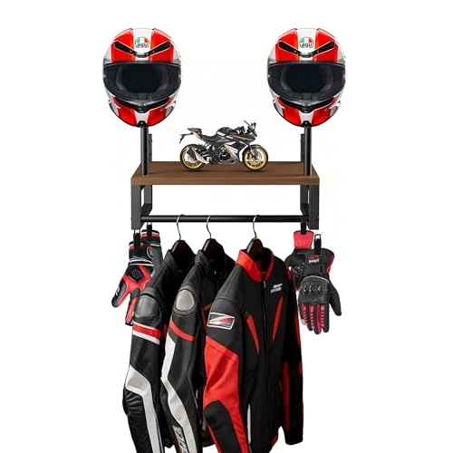 Helmet Holder - Wall Mount 2 Hat Stands