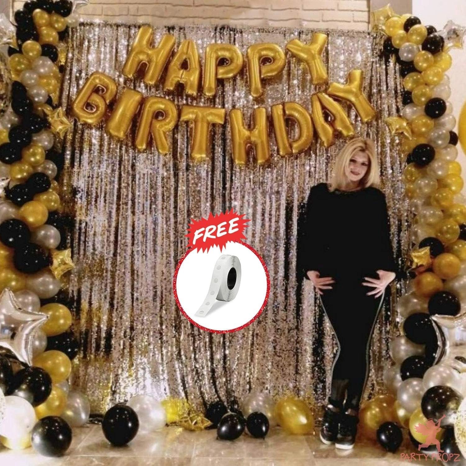 JOLLITY LLC Balloon Birthday Decorations - 65Pcs Birthday Combo