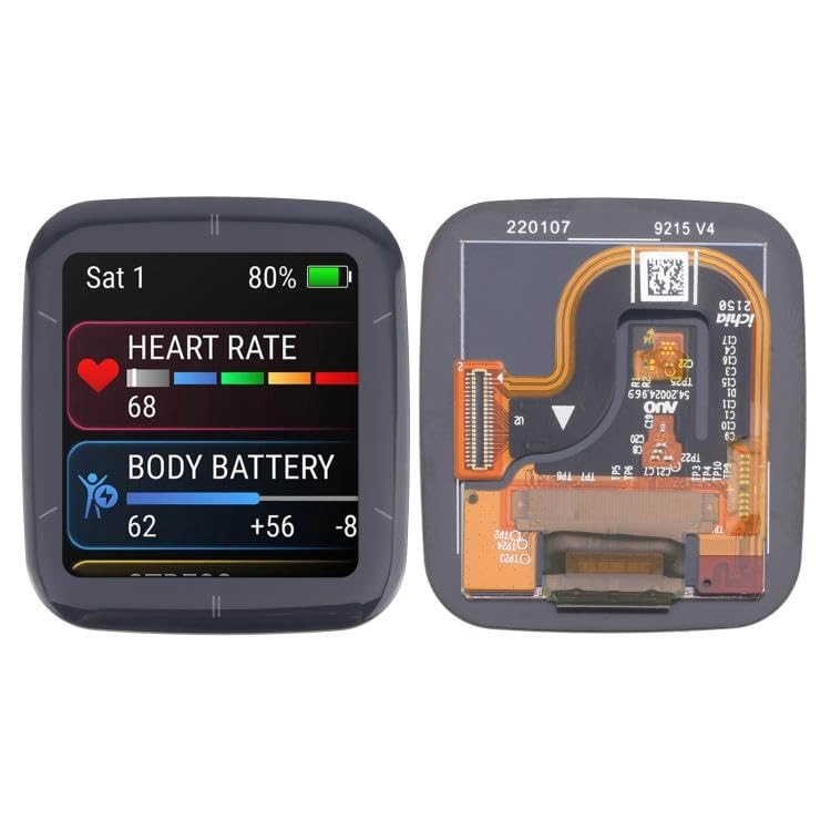 HUAIGNZDF Watch Spare Part LCD Screen with Digitizer Assembly for Garmin Venu SQ 2 Music