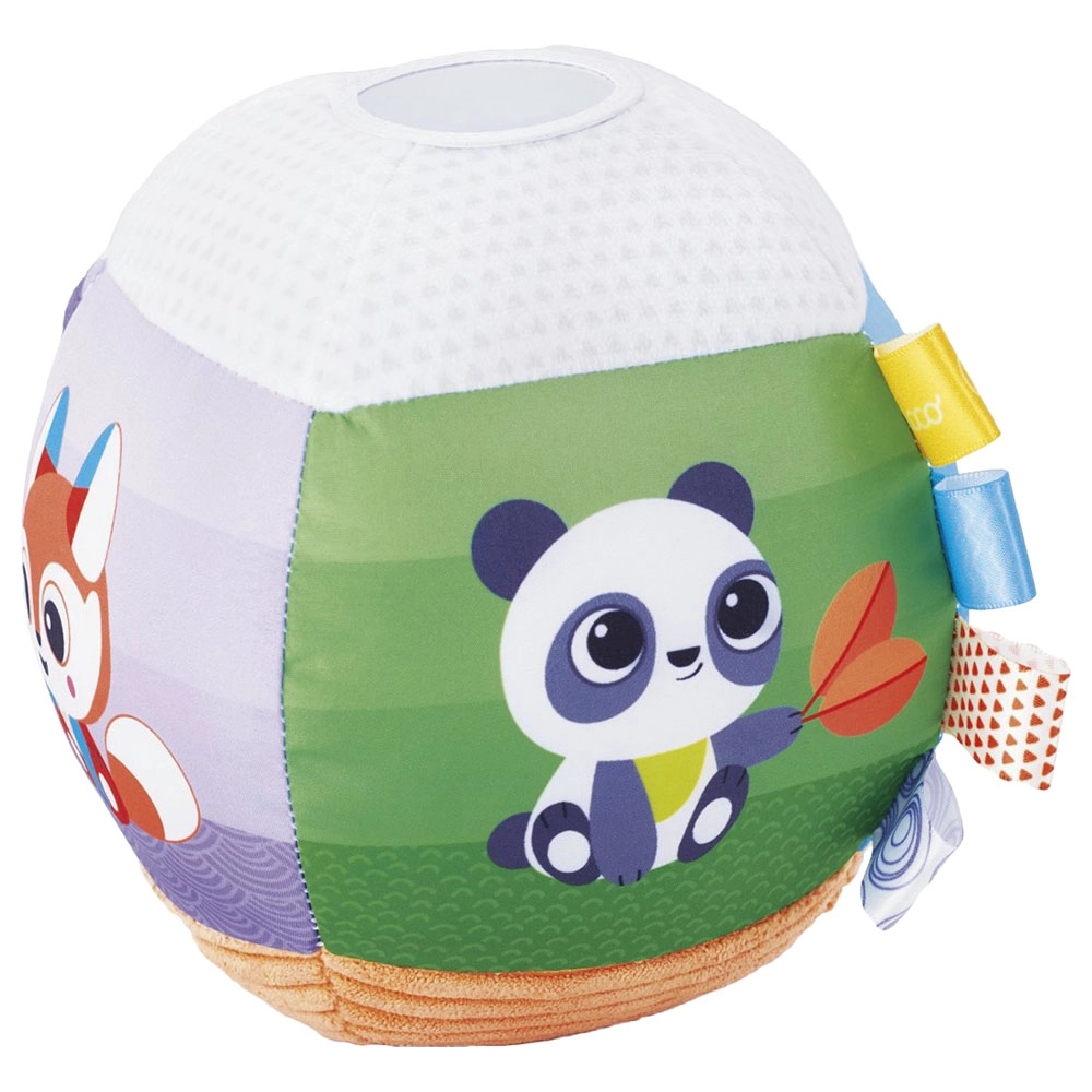 Panda & Chameleon Rattle Ball - Suitable for 3 to 18 months variety of high-quality fabrics