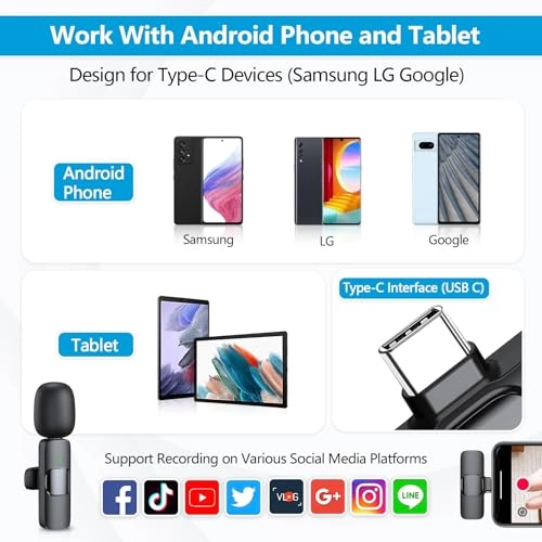 Wireless Microphone - 2pcs 2.4 GHz