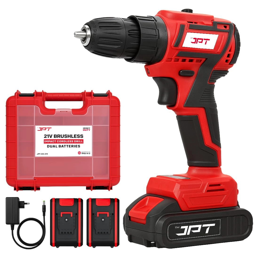 JPT ENTERPRISES 21V BRUSHLESS DRILL - 2 Amp Hours