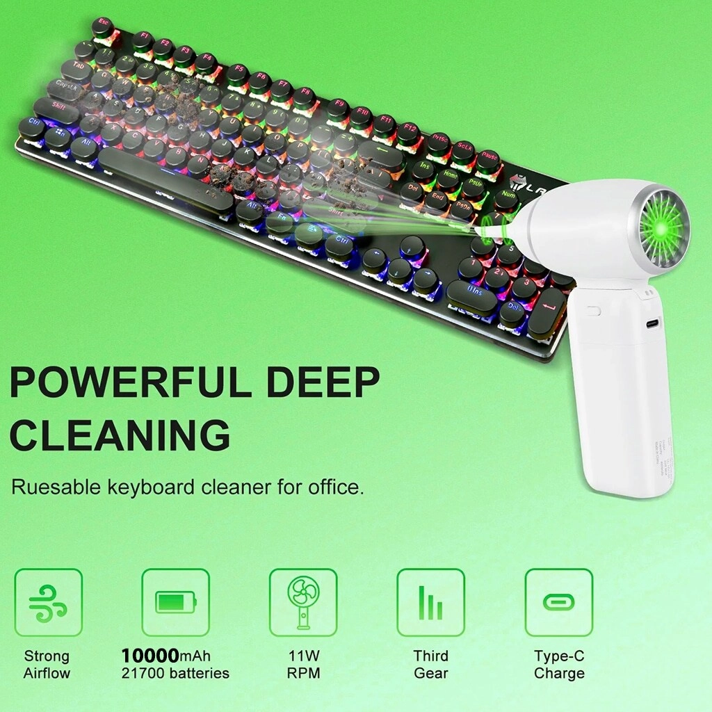 Multi-Function Power Bank and Fan - 10000mAh 20W Fast-Charging
