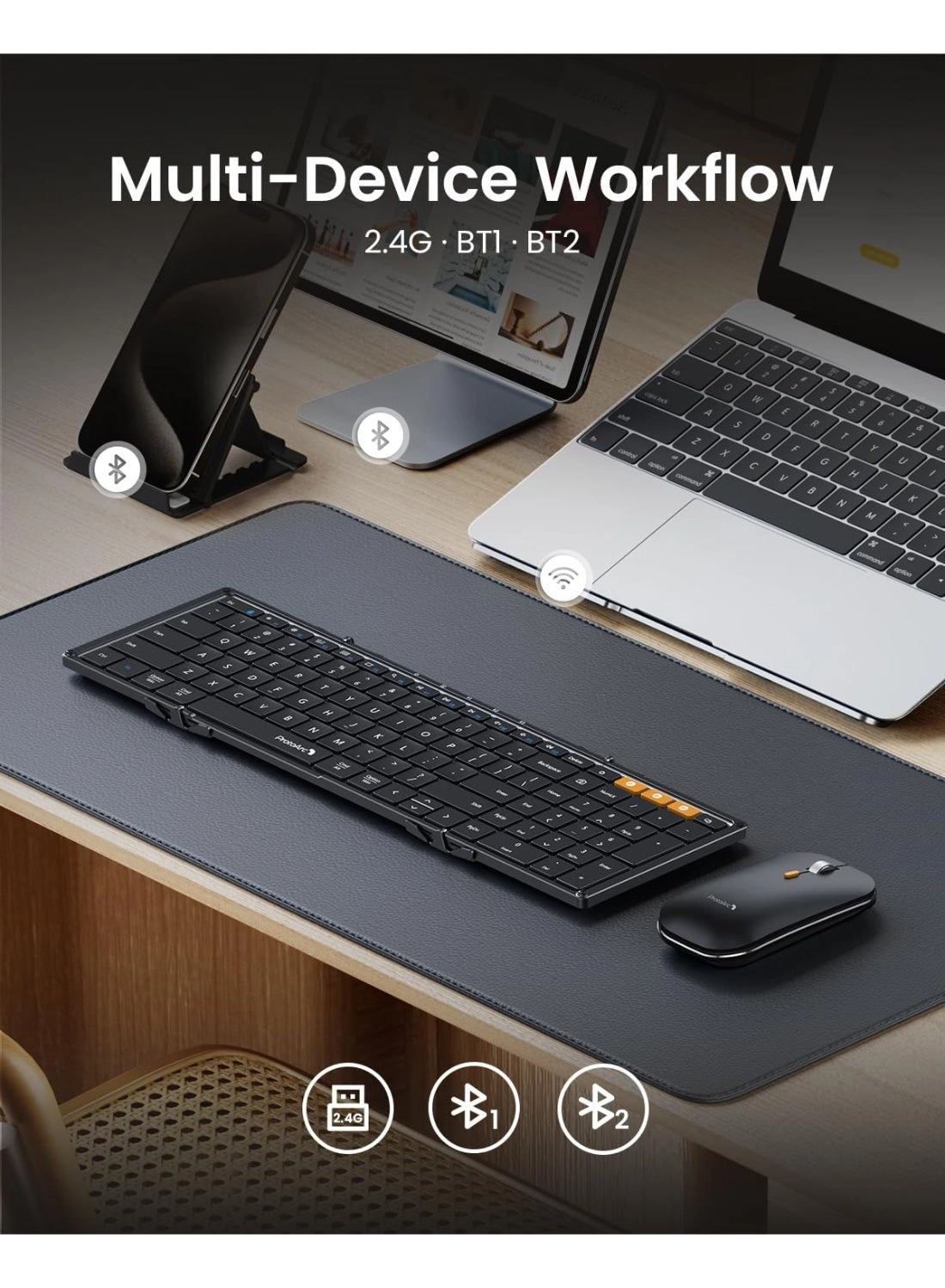 XKM01 - 2.4G+Dual Bluetooth