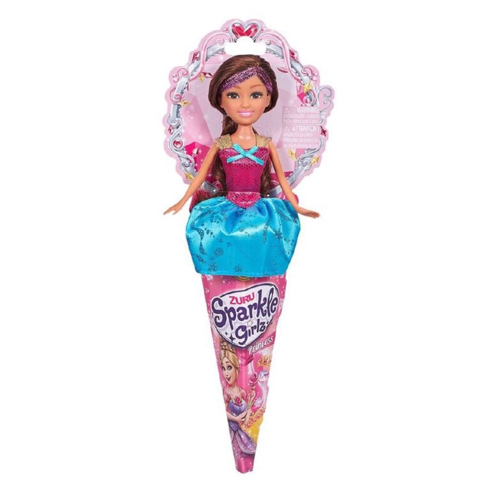 ZURU Sparkle Girlz Princess Cone Dolls - Super Sparkly Long Soft Hair