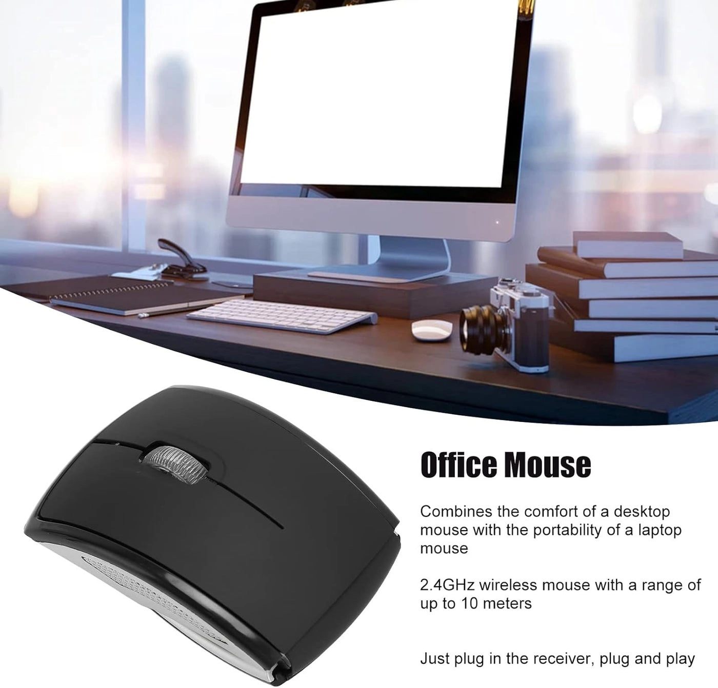 Folding Wireless Mouse - 2.4G