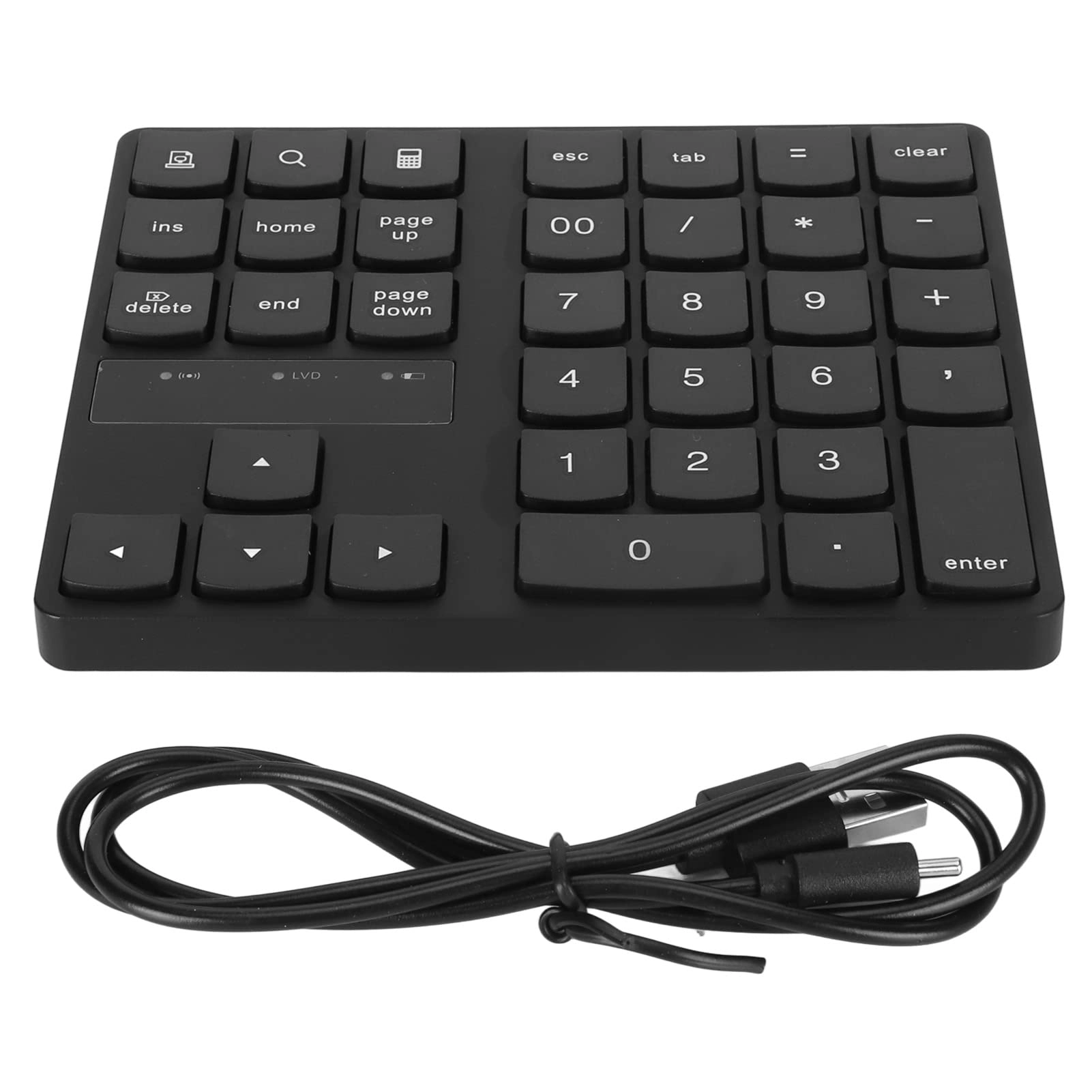 SENECESLI 35 Key Mini Numeric Keypad - Wireless 2.4G Rechargeable