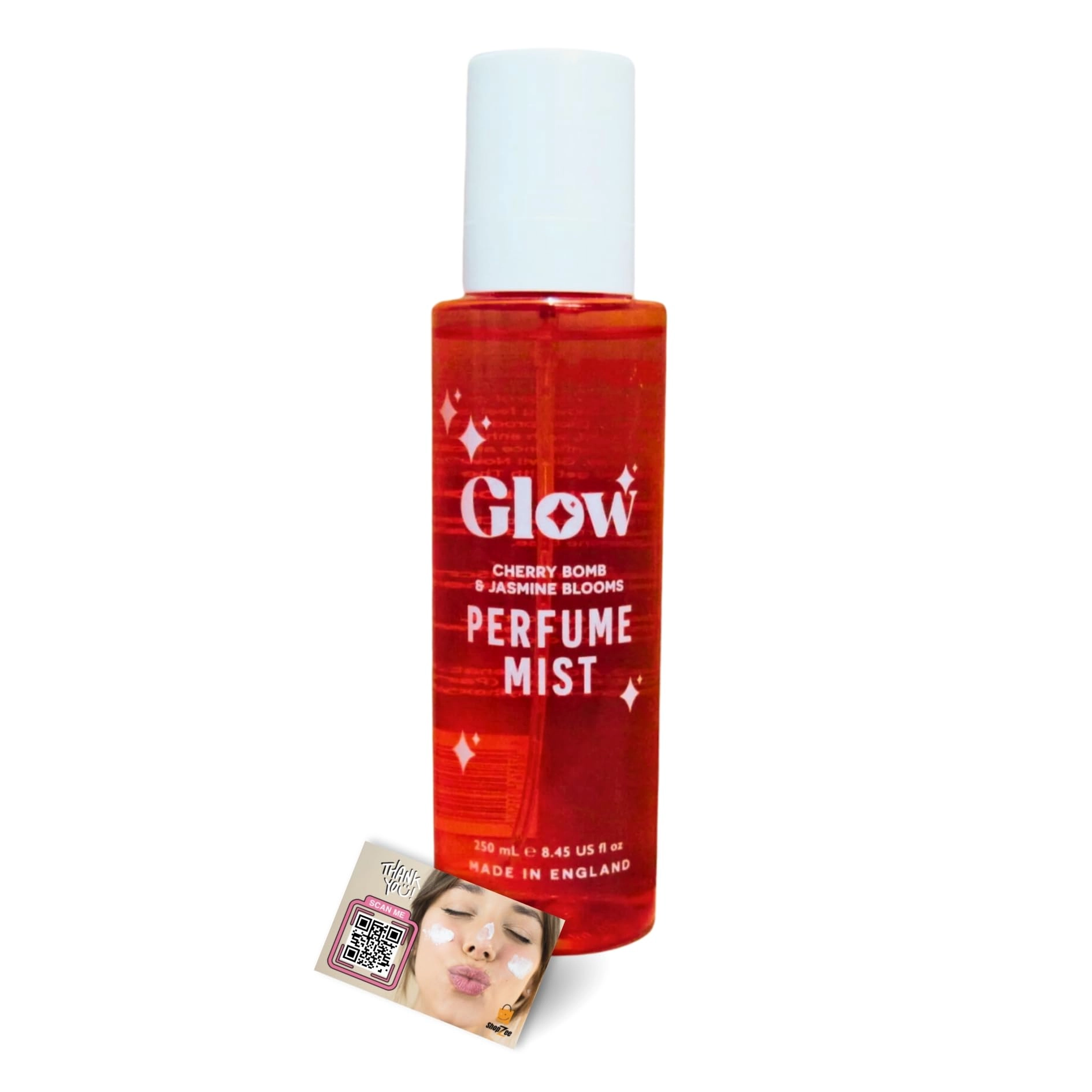 Glow Perfume Mist Spray - 250ml Vanilla Almond & Salted Caramel