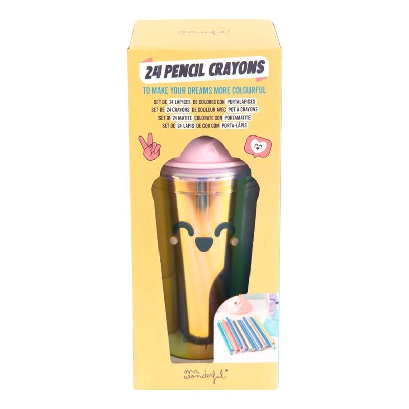 Mr. Wonderful Coloured Crayons - 24 piece(s)