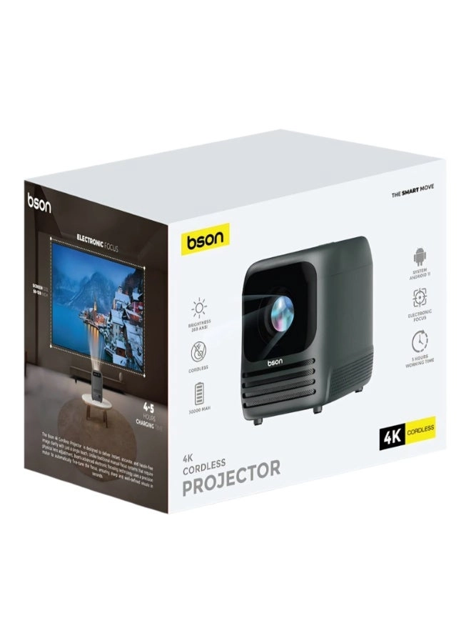 BSON 4K Cordless Projector PR003 260 ANSI lumens