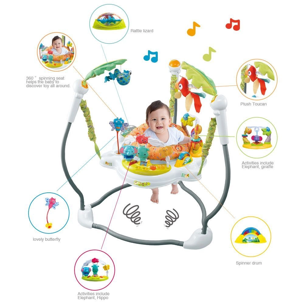 Jungle Jumper - Lights & Music Green