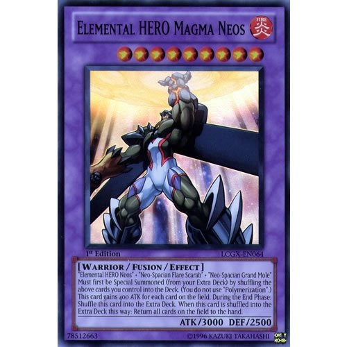 Yu-Gi-Oh! Elemental HERO Magma Neos LCGX-EN064 - Unlimited Super Rare