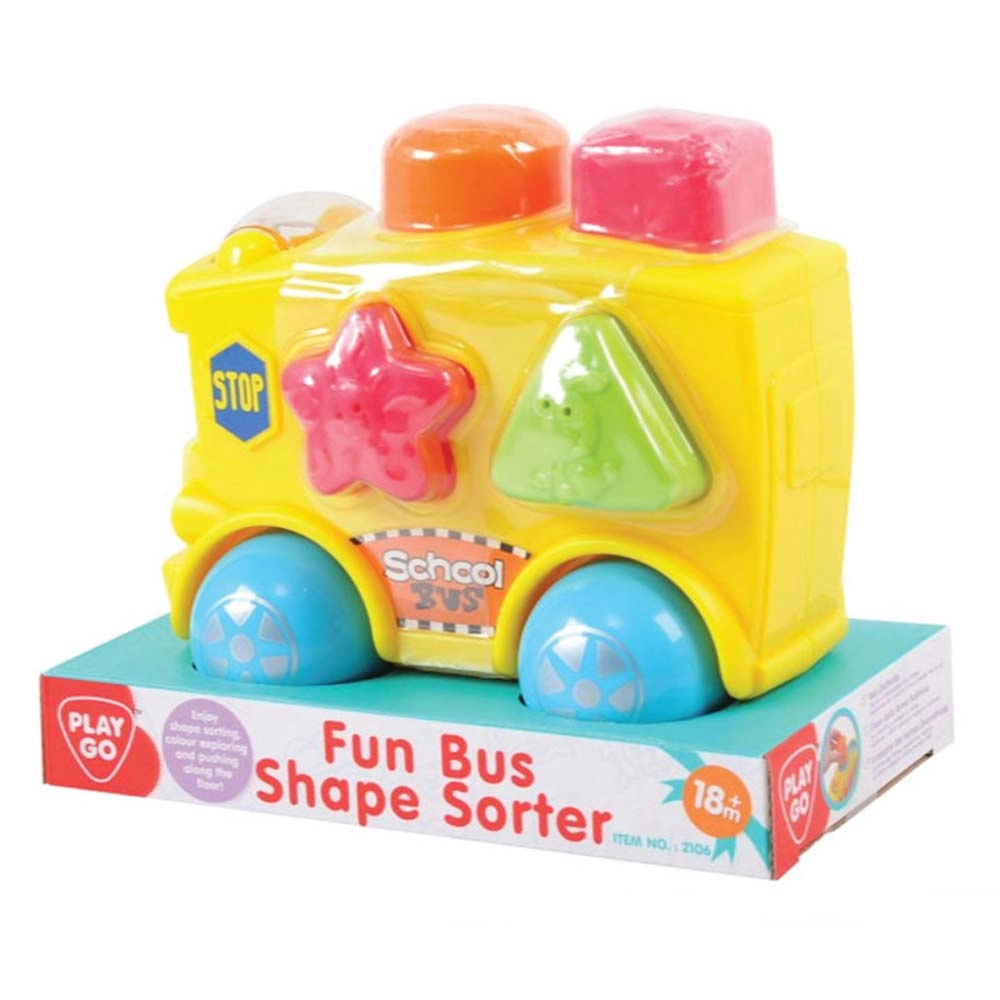 Fun Bus Shape Sorter - Suitable for ages 3 months and above.
