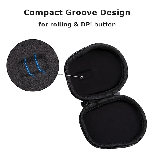 Universal Mouse Case - Hard Shell Right Hand Design Black