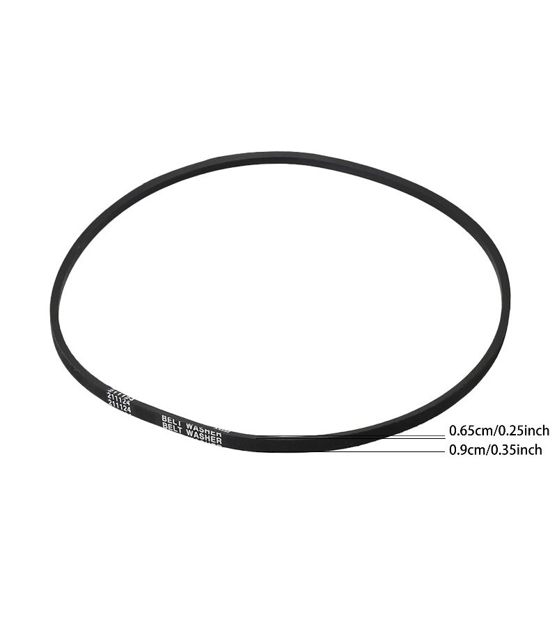 Generic Washing Machine Drive Belts - 3pcs 211124 Black