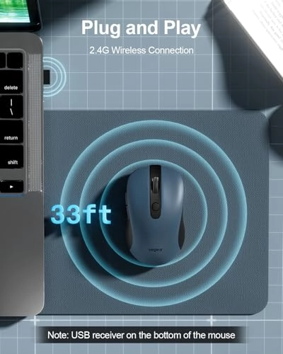 MW17 Slim Mini Cordless Mouse - USB