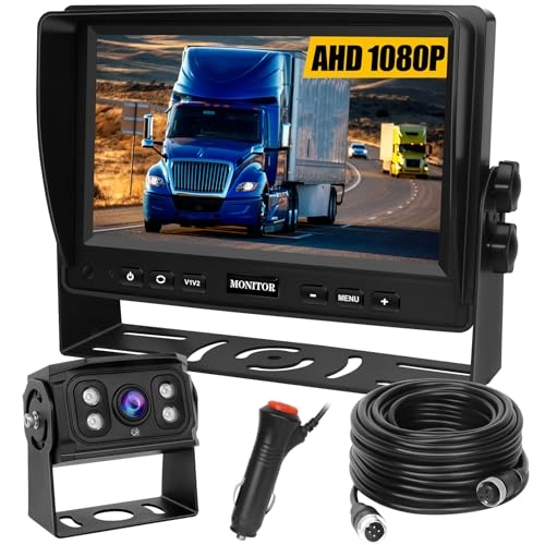 LCD Monitor - 7 inch 1080P + Rear View Camera - 170° 4IR Night Vision