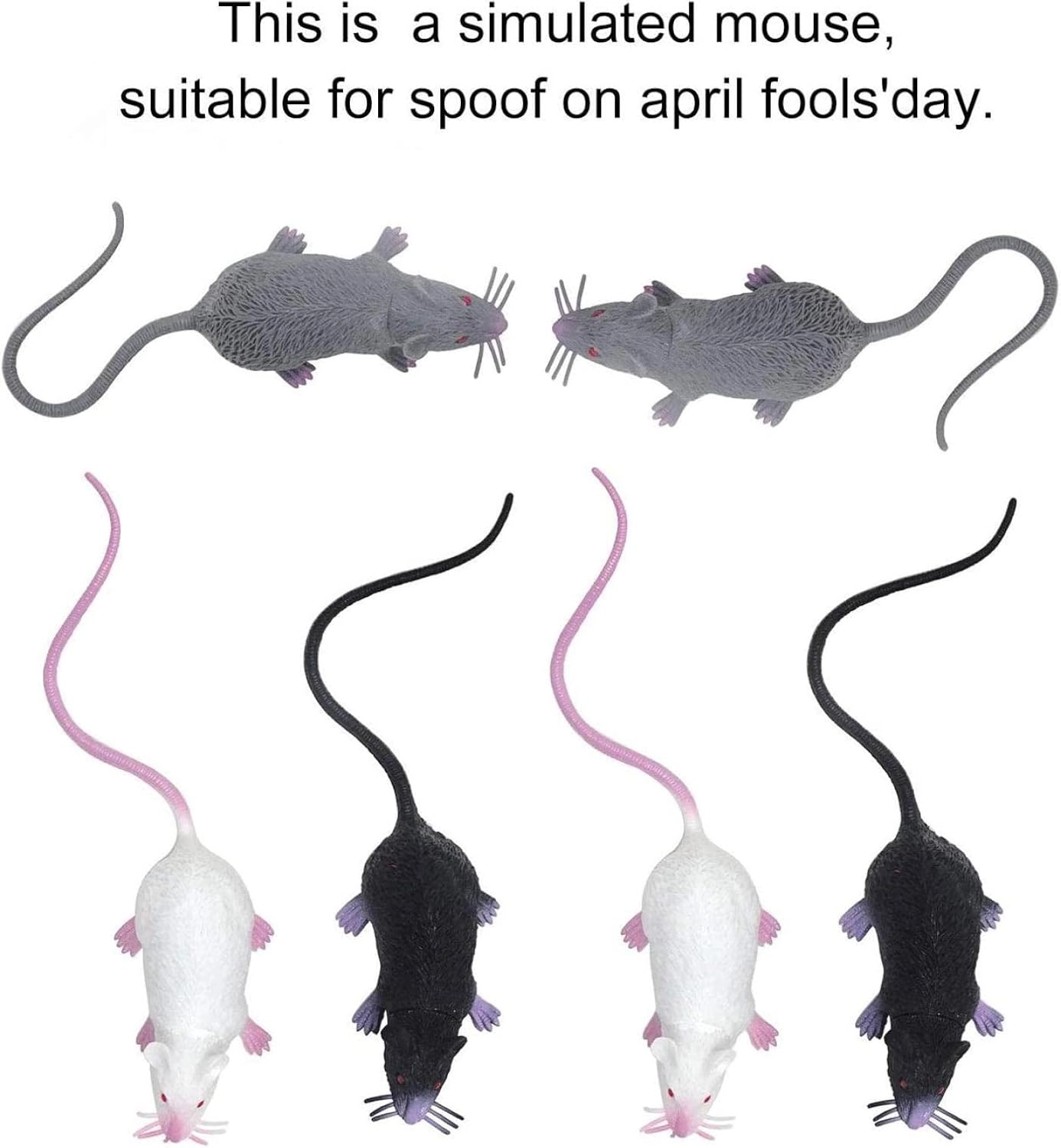 Fake Mouse - 90*48*38mm/7.48*1.89*1.1inch 6pcs