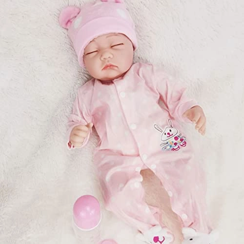 Reborn Baby Doll - 55cm Soft Silicone Limbs Cloth Body