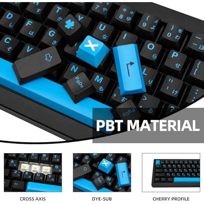 JAPANESE PBT KEYCAPS - 129 Keys