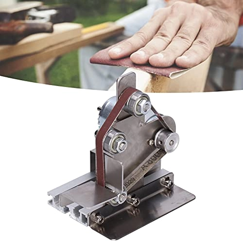 Mini Belt Sander - Aluminum Alloy 9000RPM 10PCS Abrasive Belts (UK Plug)