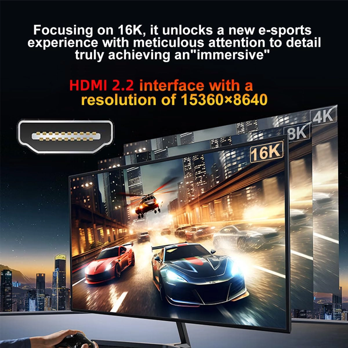 8K HDMI Cable 2m with Ethernet