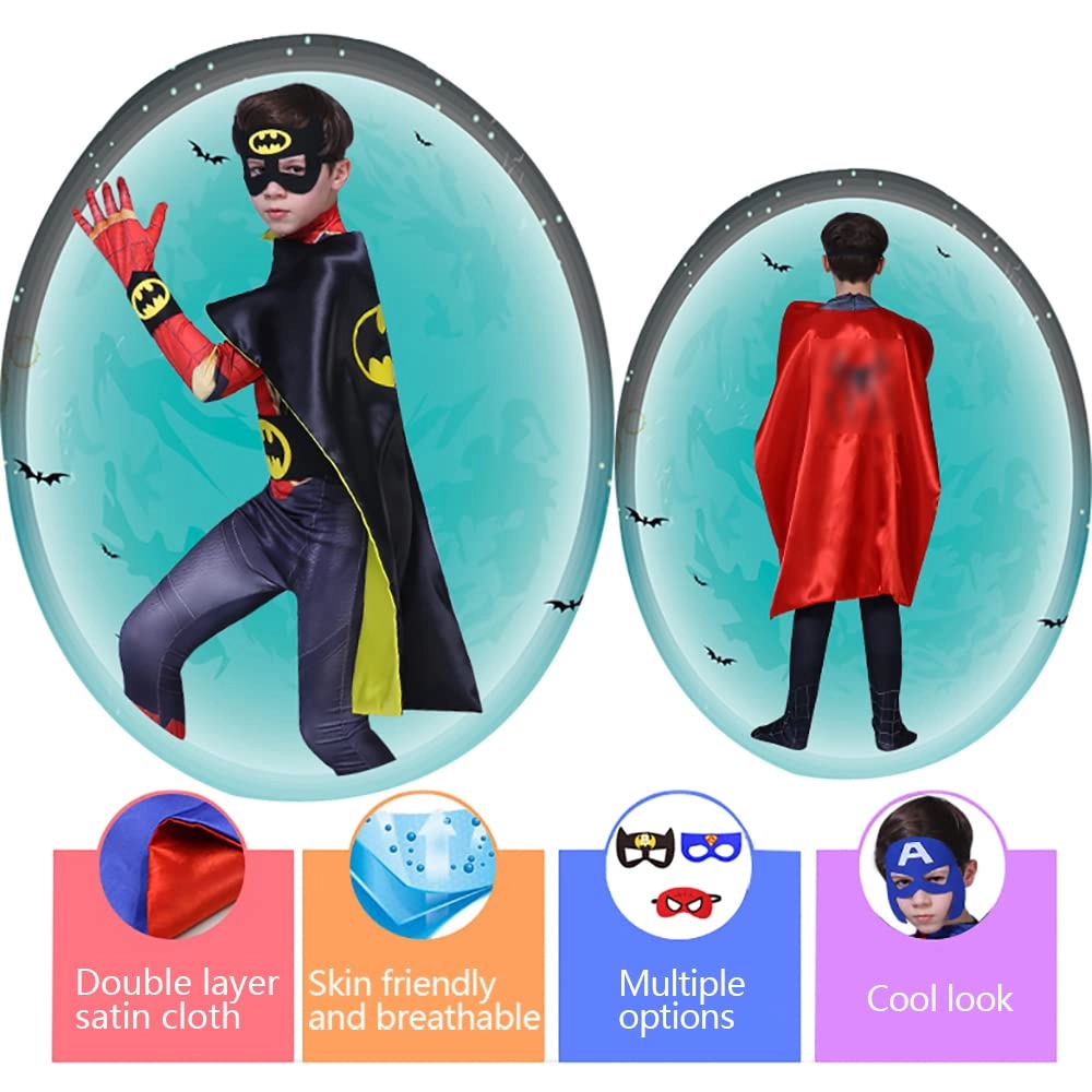 Superhero Capes Set - Kids M(70*90cm)