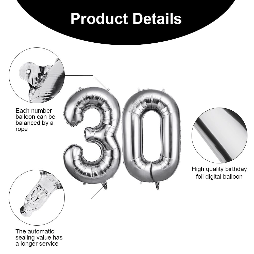 Number 30 - 2 piece(s) Birthday